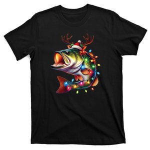 Merry Fishmas Santa Fishing Lovers Funny Fisherman Christmas T-Shirt