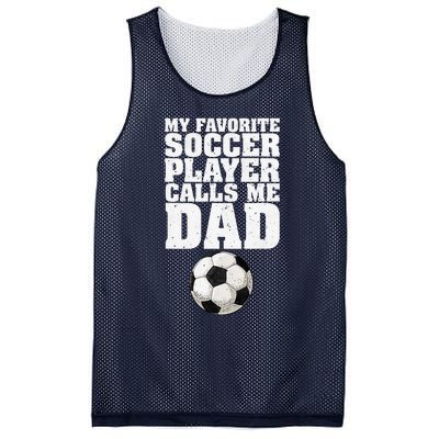 My Favorite Soccer Player Calls Me Dad Mesh Reversible Basketball Jersey Tank