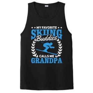 My Favorite Skiing Buddies Calls Me Grandpa Skier Grandpa Gift PosiCharge Competitor Tank