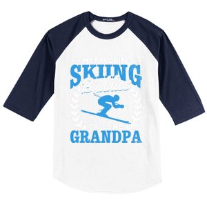 My Favorite Skiing Buddies Calls Me Grandpa Skier Grandpa Gift Baseball Sleeve Shirt