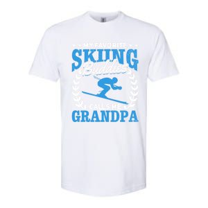 My Favorite Skiing Buddies Calls Me Grandpa Skier Grandpa Gift Softstyle CVC T-Shirt