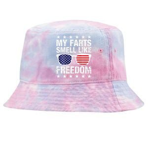 My Farts Smell Like Freedom Funny Tie-Dyed Bucket Hat