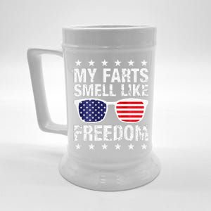 My Farts Smell Like Freedom Funny Beer Stein