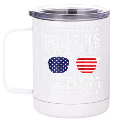 My Farts Smell Like Freedom Funny 12 oz Stainless Steel Tumbler Cup