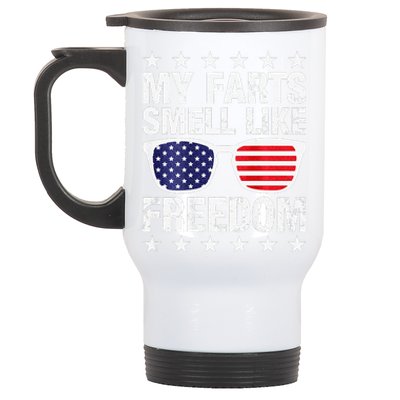 My Farts Smell Like Freedom Funny Stainless Steel Travel Mug