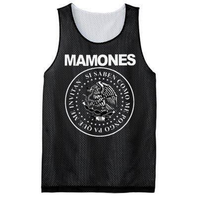 Mamones Funny Spanish Phrase Design Mesh Reversible Basketball Jersey Tank