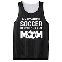 My Favorite Soccer Player Calls Me Mom Wo Funny Mesh Reversible Basketball Jersey Tank