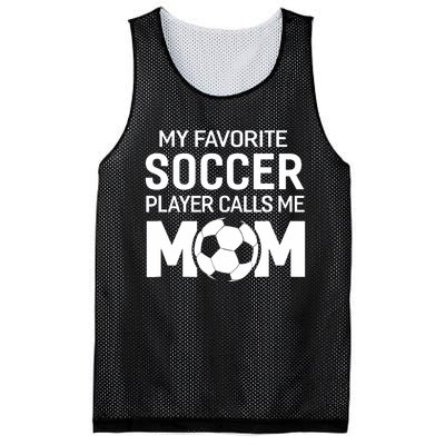 My Favorite Soccer Player Calls Me Mom Wo Funny Mesh Reversible Basketball Jersey Tank