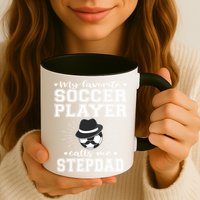 My Favorite Soccer Player Calls Me Stepdad Football Stepgiftdad Gift Mug