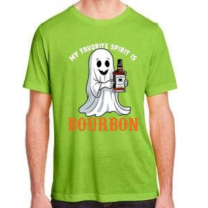 My Favorite Spirit Is Bourbon Funny Halloween Ghost Adult ChromaSoft Performance T-Shirt