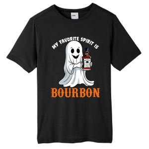 My Favorite Spirit Is Bourbon Funny Halloween Ghost Tall Fusion ChromaSoft Performance T-Shirt