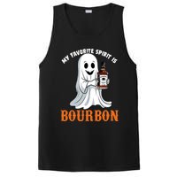 My Favorite Spirit Is Bourbon Funny Halloween Ghost PosiCharge Competitor Tank