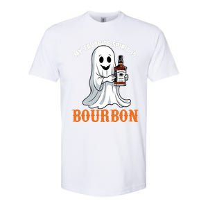 My Favorite Spirit Is Bourbon Funny Halloween Ghost Softstyle CVC T-Shirt