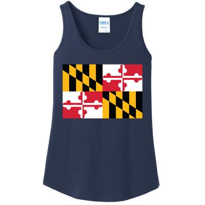 Maryland Flag State Pride Gifts Ladies Essential Tank