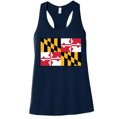 Maryland Flag State Pride Gifts Women's Racerback Tank