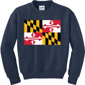 Maryland Flag State Pride Gifts Kids Sweatshirt