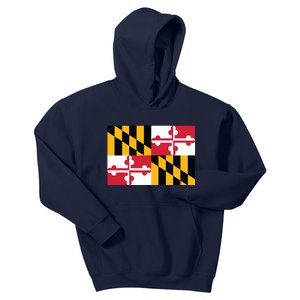 Maryland Flag State Pride Gifts Kids Hoodie