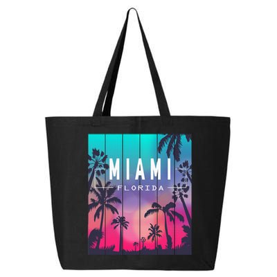 Miami Florida Sunset I Love Miami Beach Souvenir 25L Jumbo Tote