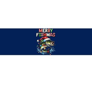 Merry Fishmas Santa Fishing Lovers Funny Fisherman Christmas Bumper Sticker