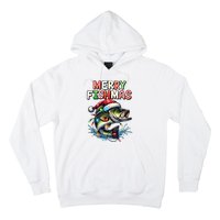 Merry Fishmas Santa Fishing Lovers Funny Fisherman Christmas Hoodie