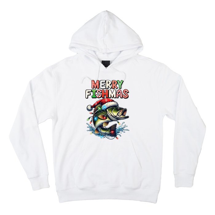 Merry Fishmas Santa Fishing Lovers Funny Fisherman Christmas Hoodie