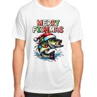 Merry Fishmas Santa Fishing Lovers Funny Fisherman Christmas Adult ChromaSoft Performance T-Shirt