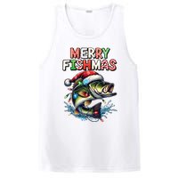 Merry Fishmas Santa Fishing Lovers Funny Fisherman Christmas PosiCharge Competitor Tank