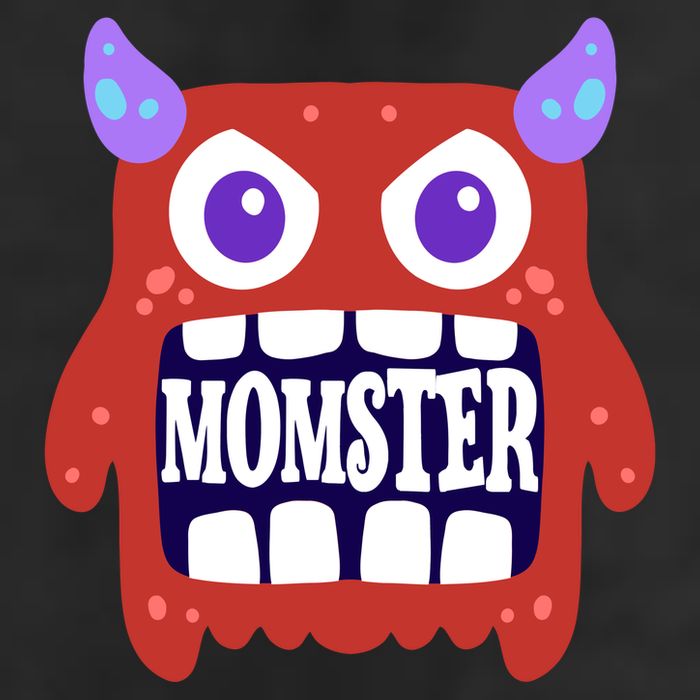 Momster Funny Spooky Halloween 7 Panel Mesh Trucker Snapback Hat