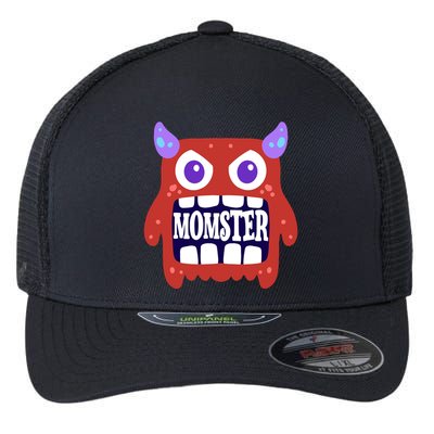 Momster Funny Spooky Halloween Flexfit Unipanel Trucker Cap