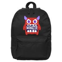 Momster Funny Spooky Halloween 16 in Basic Backpack