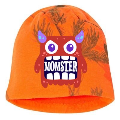 Momster Funny Spooky Halloween Kati - Camo Knit Beanie