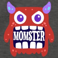 Momster Funny Spooky Halloween Vector Backpack