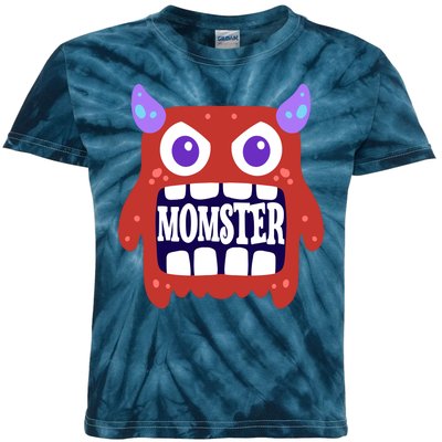 Momster Funny Spooky Halloween Kids Tie-Dye T-Shirt