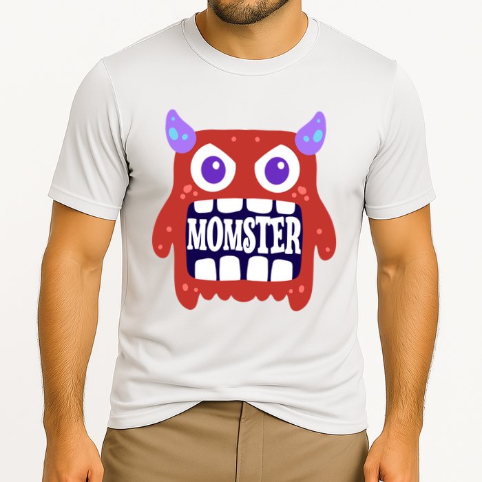 Momster Funny Spooky Halloween Cooling Performance Crew T-Shirt