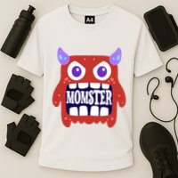 Momster Funny Spooky Halloween Cooling Performance Crew T-Shirt