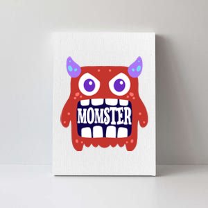 Momster Funny Spooky Halloween Canvas