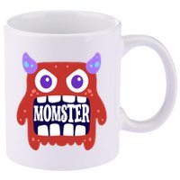 Momster Funny Spooky Halloween 11oz C Handle Ceramic Mug