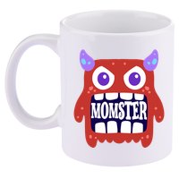Momster Funny Spooky Halloween 11oz C Handle Ceramic Mug