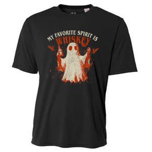 My Favorite Spirit Is Whiskey Funny Drinking Halloween Cooling Performance Crew T-Shirt