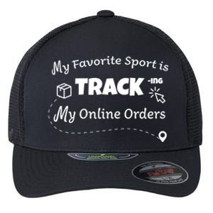 My Favorite Sport Is Tracking My Online Orders Flexfit Unipanel Trucker Cap