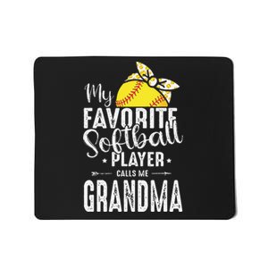 My Favorite Softball Player Calls Me Grandma Mousepad