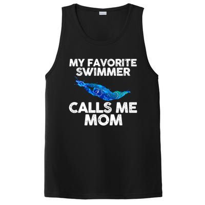 My Favorite Swimmer Calls Me Mom Cute Gift PosiCharge Competitor Tank