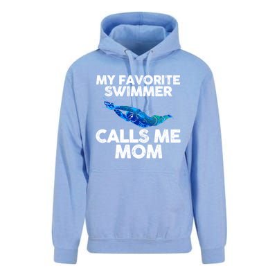 My Favorite Swimmer Calls Me Mom Cute Gift Unisex Surf Hoodie