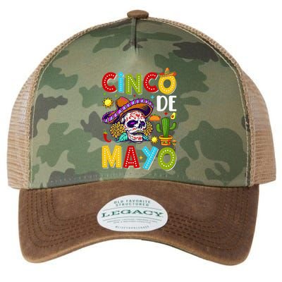 Mexican Fiesta Squad 5 De Mayo For Mexican Legacy Tie Dye Trucker Hat