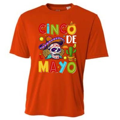 Mexican Fiesta Squad 5 De Mayo For Mexican Cooling Performance Crew T-Shirt