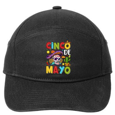 Mexican Fiesta Squad 5 De Mayo For Mexican 7-Panel Snapback Hat