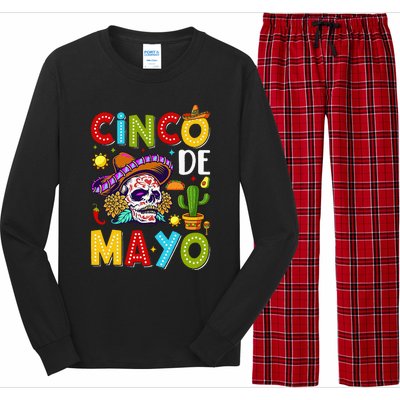 Mexican Fiesta Squad 5 De Mayo For Mexican Long Sleeve Pajama Set