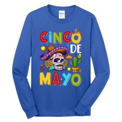 Mexican Fiesta Squad 5 De Mayo For Mexican Tall Long Sleeve T-Shirt