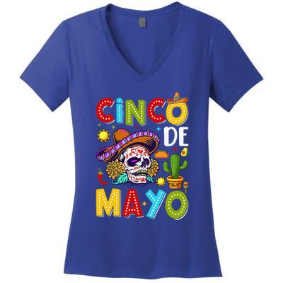 Mexican Fiesta Squad 5 De Mayo For Mexican Women's V-Neck T-Shirt