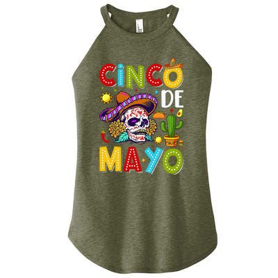 Mexican Fiesta Squad 5 De Mayo For Mexican Women’s Perfect Tri Rocker Tank